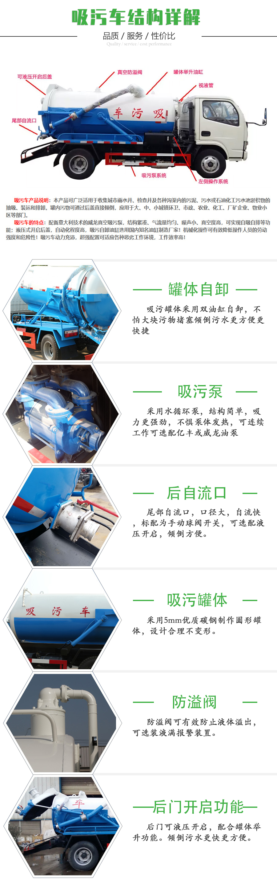 國六8方東風D7 吸汙車